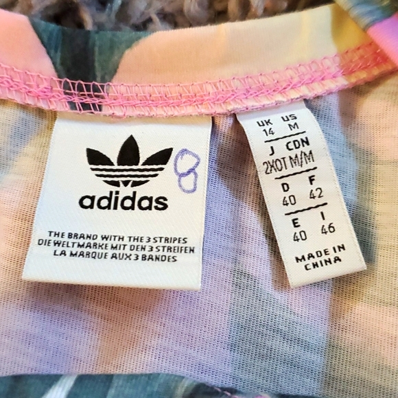 Adidas tropical 3 stripe tank top - Picture 5 of 10